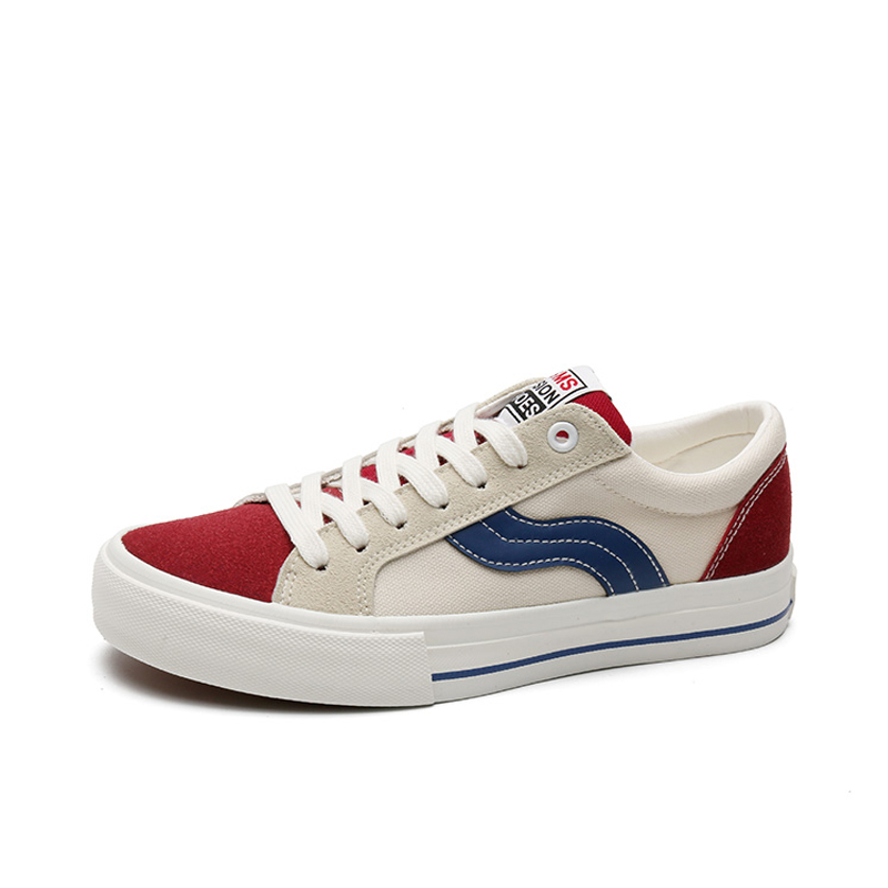 

MXGM Низкие кеды из холста унисекс серо-красные, цвет Gray Red