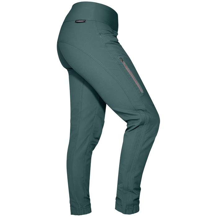 

Брюки с высокой посадкой и неограниченным эластичным поясом - женские Shredly, Deep Sea Green