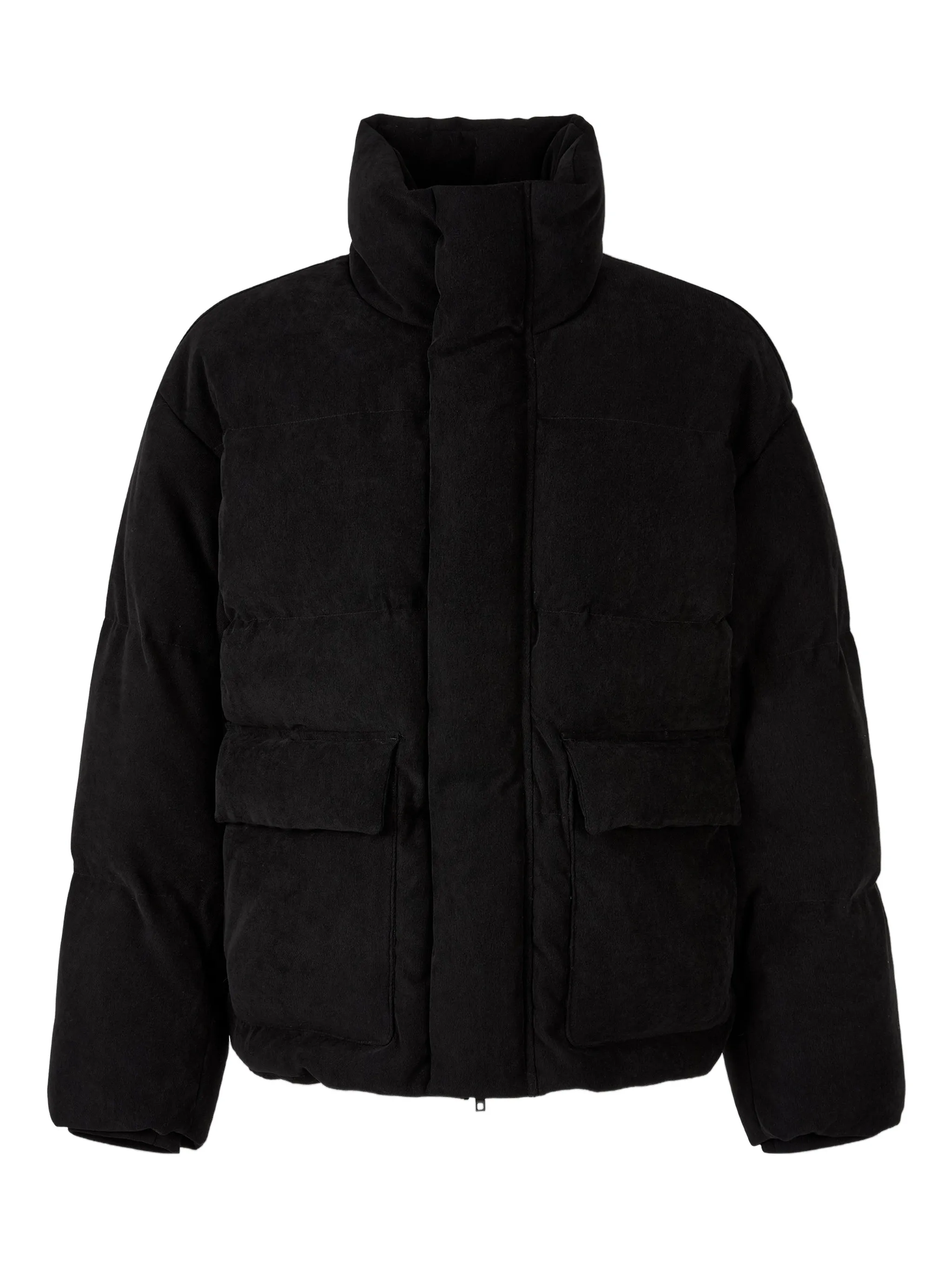 

Стеганая куртка с высоким воротом Studio Tomboy, черный