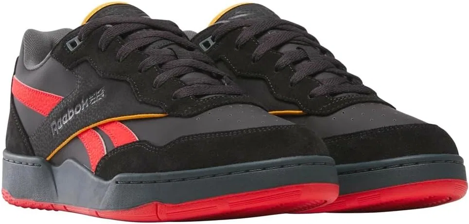 Кроссовки Reebok Unisex BB 4000 II, Washed Black Energy Red Electric Amber — фото 2