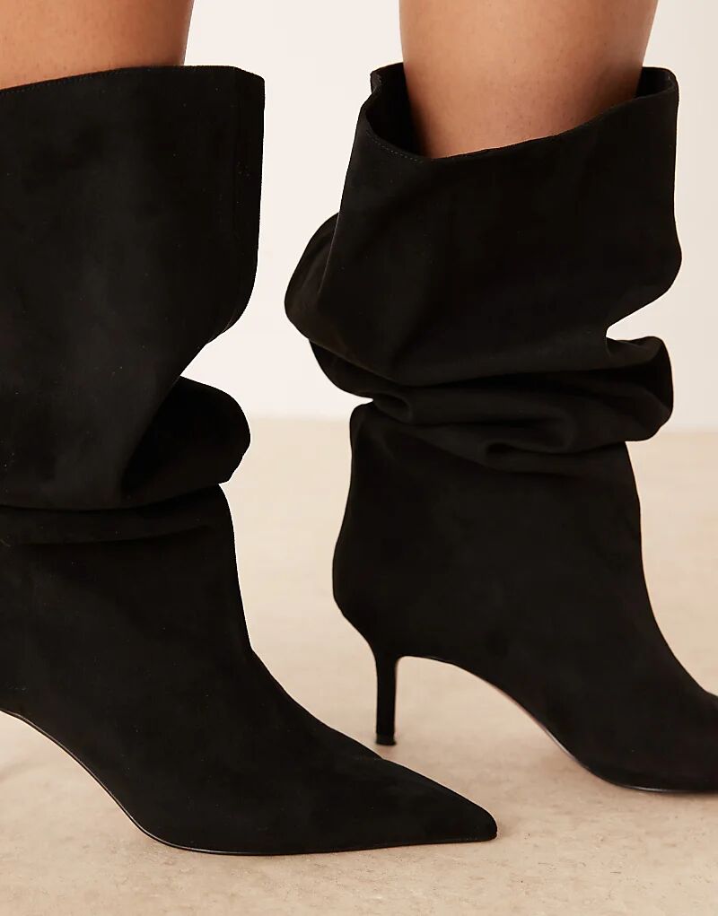 Сапоги Cydney Curve от ASOS DESIGN с заклепками и заклепками черного цвета — фото 3