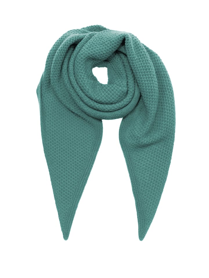 

Faera Мягкий шарф с бахромой - аксессуар для холодных дней, бирюзового цвета