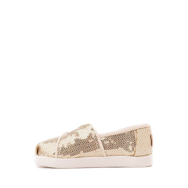 

Слипоны TOMS Alpargata Mini Sequin Slip-On Casual Shoe, цвет Champagne