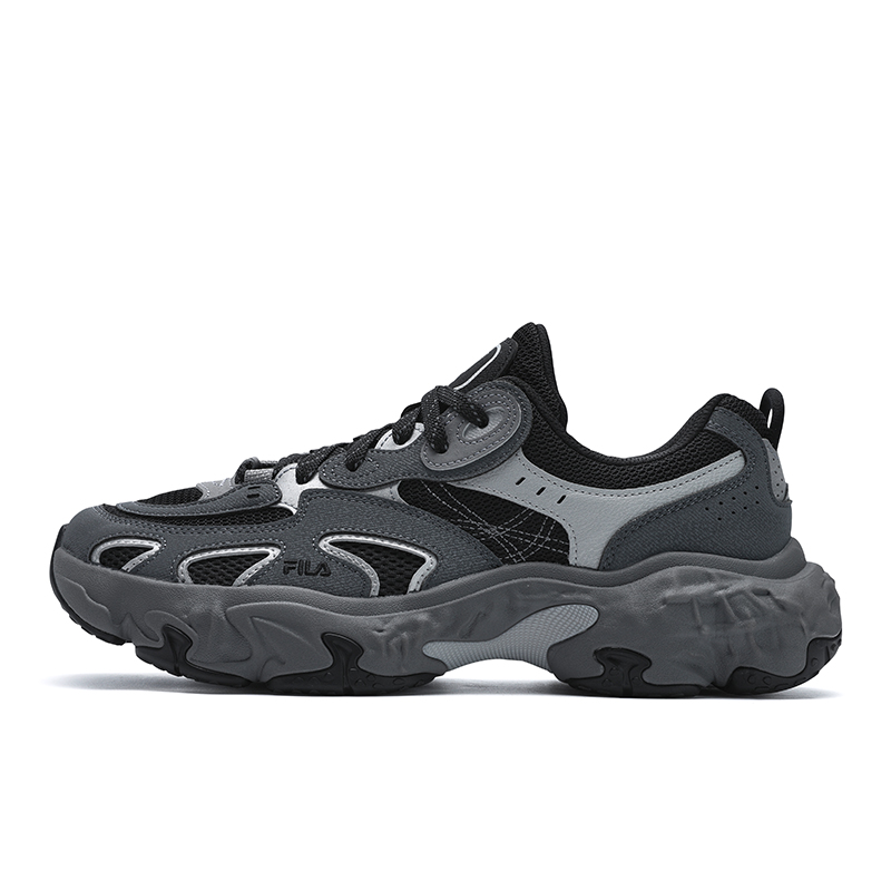 

FILA Кроссовки TORNADO Hurricane, дышащие и износостойкие, низкие повседневные туфли, мужские, серо-черные