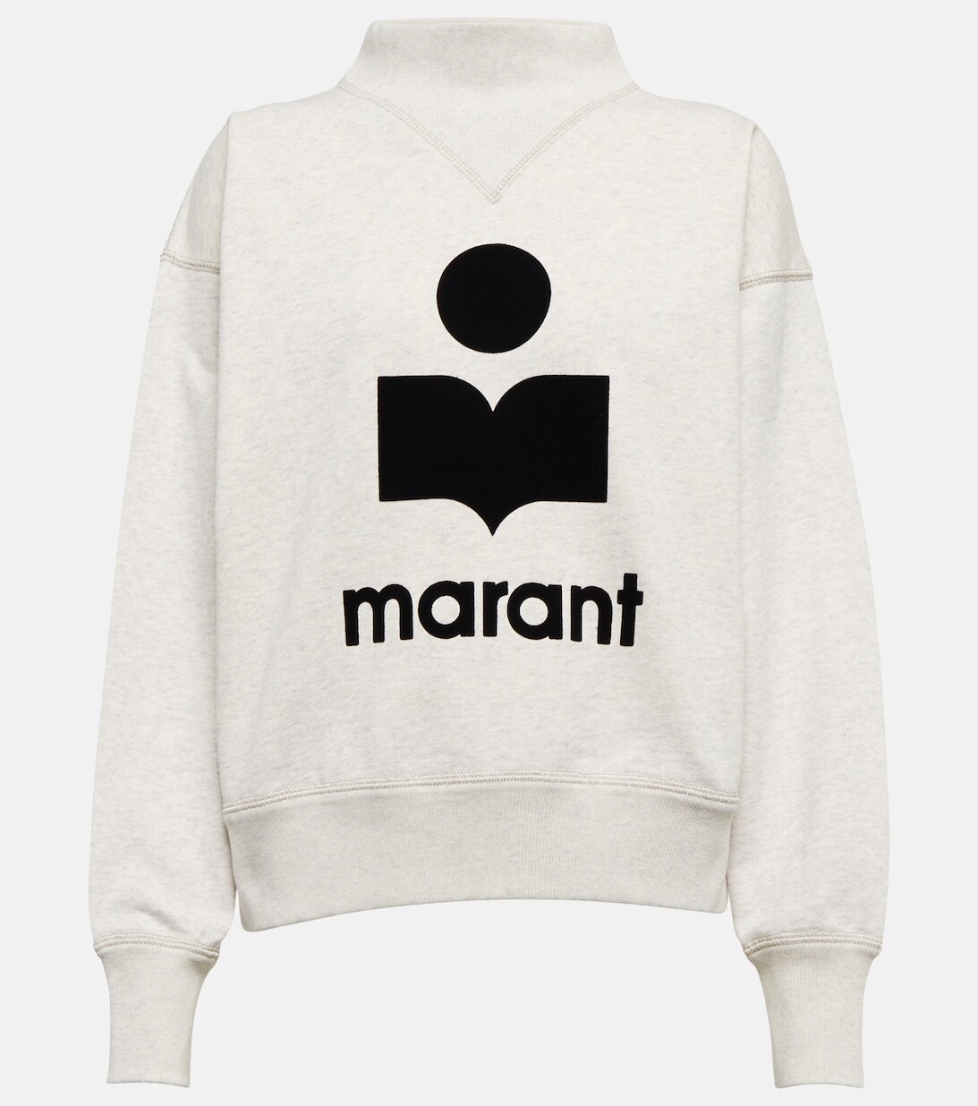 

Свитер Moby меланжевой вязки из смесового хлопка MARANT ETOILE, нейтральный, Серый, Свитер Moby меланжевой вязки из смесового хлопка MARANT ETOILE, нейтральный