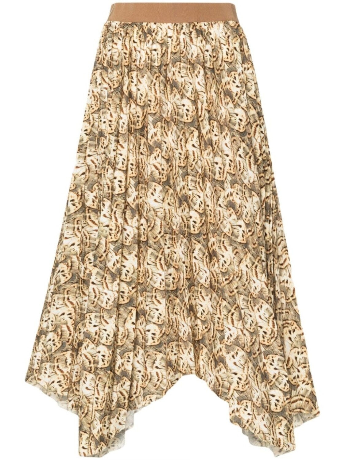 

ISABEL MARANT юбка миди асимметричного кроя с принтом, нейтральный цвет