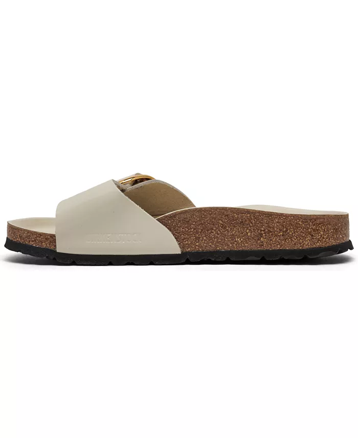 Женские сандалии Madrid Big Buckle High Shine из натуральной лаковой кожи от Finish Line Birkenstock, загар/бежевый — фото 3