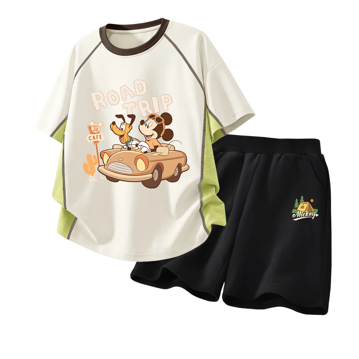 Спортивный костюм Disney Casual Sportswear Di Happy White+Di Tent K Black