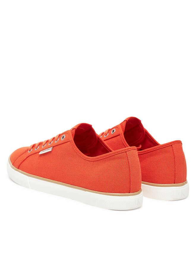Тканевые кроссовки Ess Vulc Low Mg Cv YM0YM01301 Calvin Klein Jeans, оранжевый — фото 3
