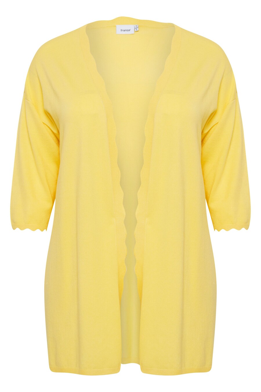 

Вязаный кардиган Fransa Curve Blume, цвет Pastel yellow