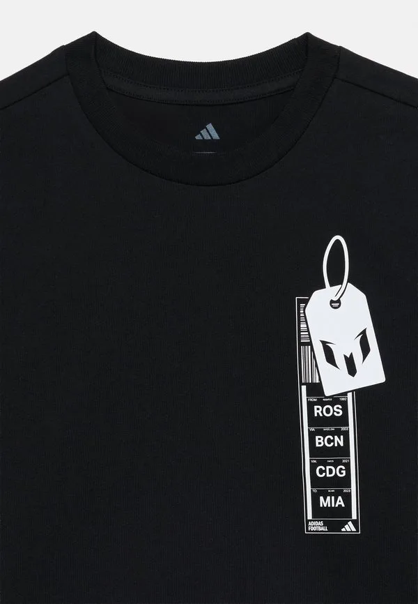 Забавная спортивная футболка с изображением месси Adidas Performance, Black — фото 4
