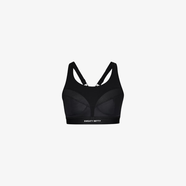 

Бюстгальтер Power Pro из эластичной ткани Sweaty Betty, черный