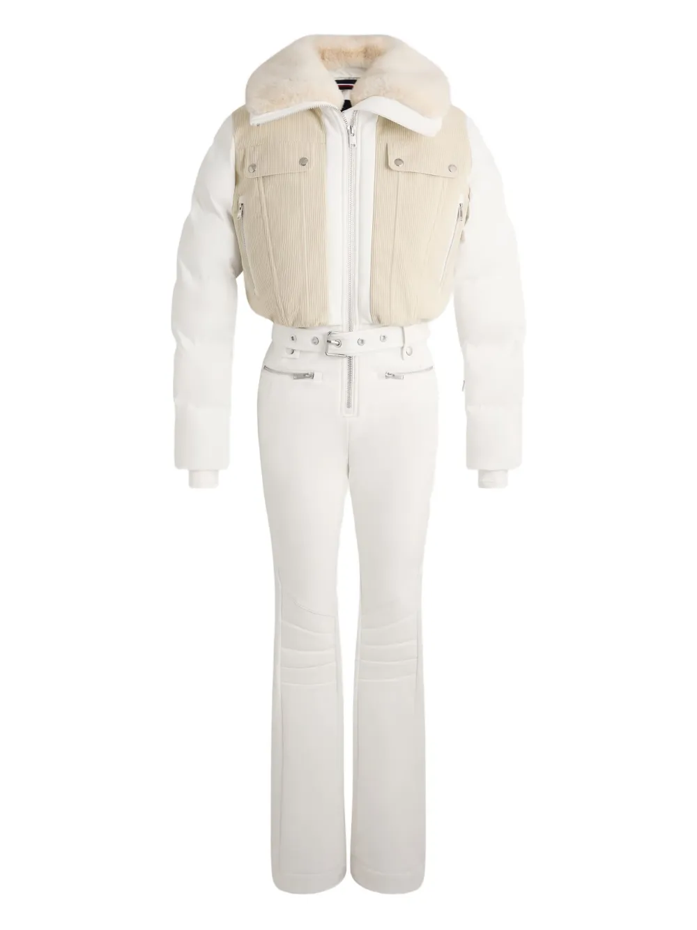 

Лыжный комбинезон Karei с воротником из искусственного меха Fusalp, белый