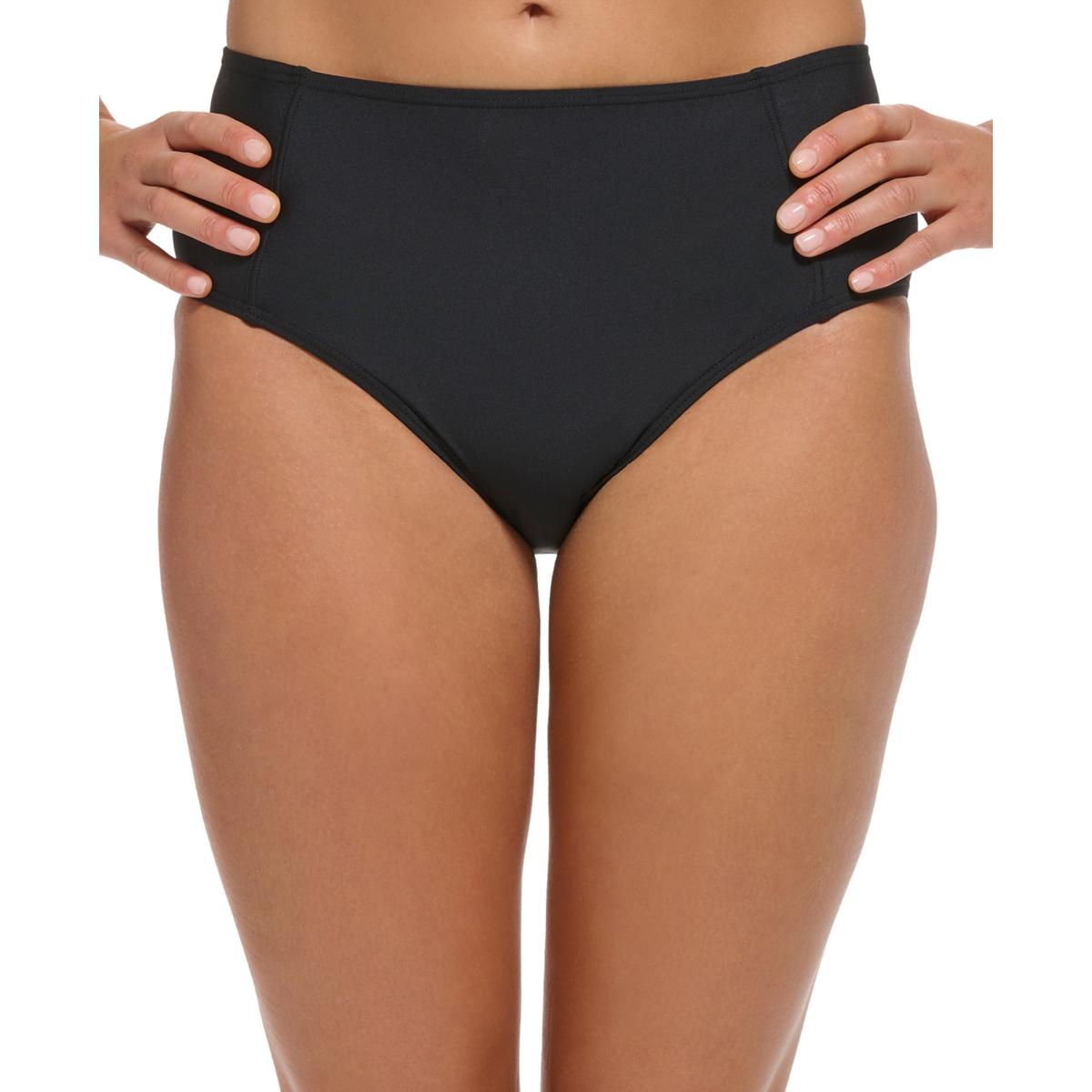 

Женские однотонные плавки с высокой талией, раздельные DKNY, черный