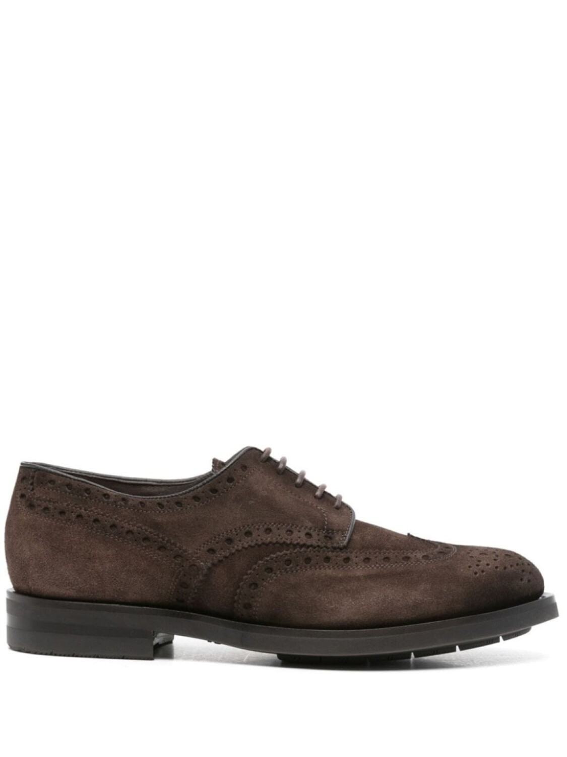 

Замшевые броги Santoni, коричневый
