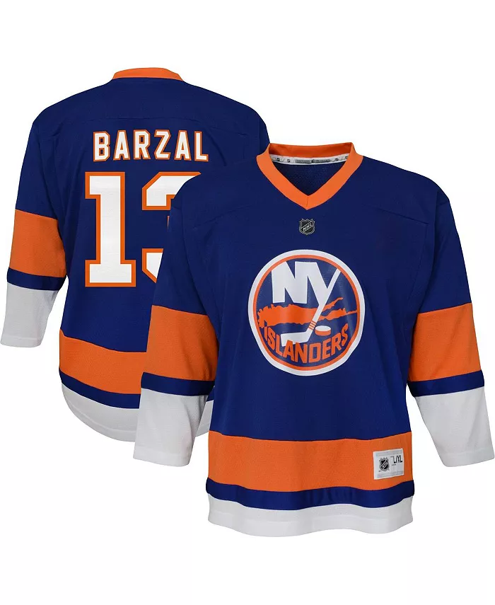 

Детская реплика домашней футболки игрока Mathew Barzal команды New York Islanders Outerstuff