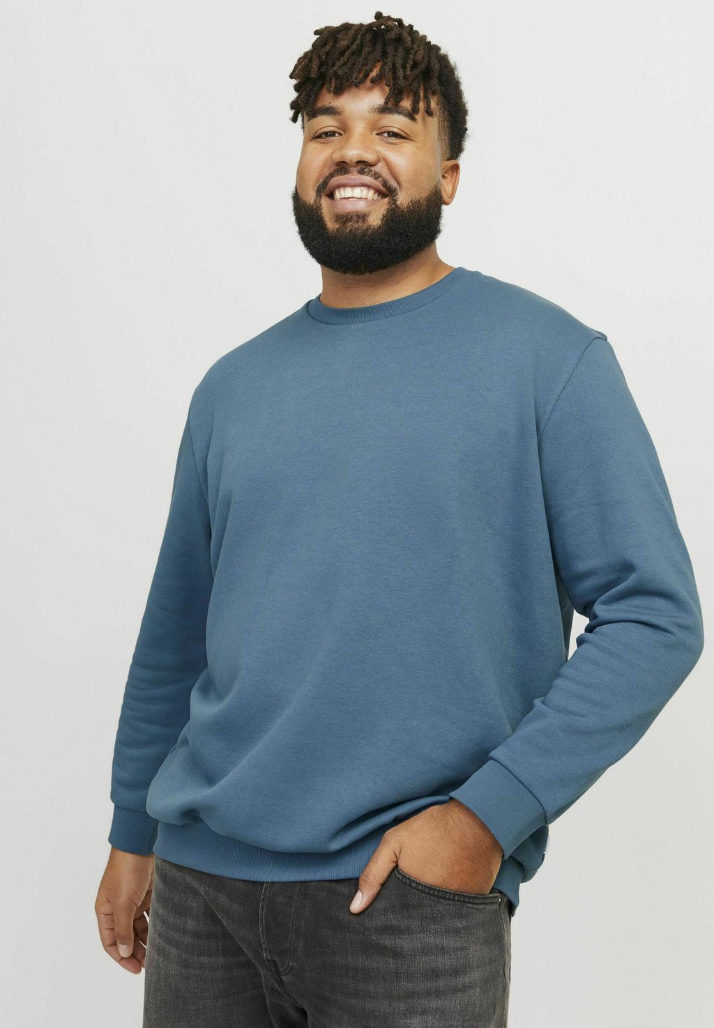 

Толстовка EBRADLEY CREW PLS Jack & Jones, синий