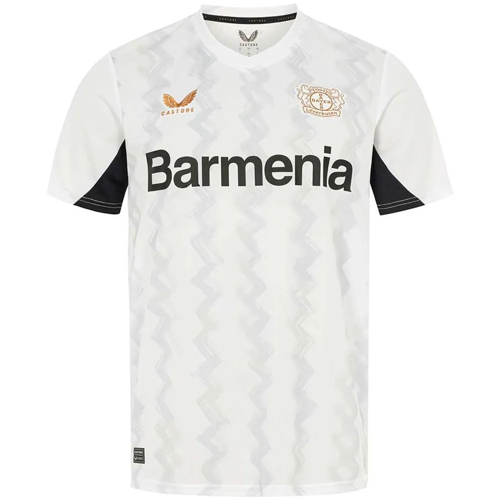 

Футболка с коротким рукавом Castore Bayer Leverkusen 24/25 Replica Away, белый