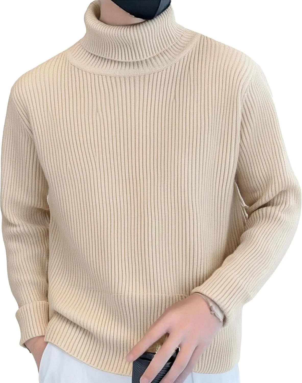 

Мужской свитер Slim Fit с высоким воротником JEShifangjiusu