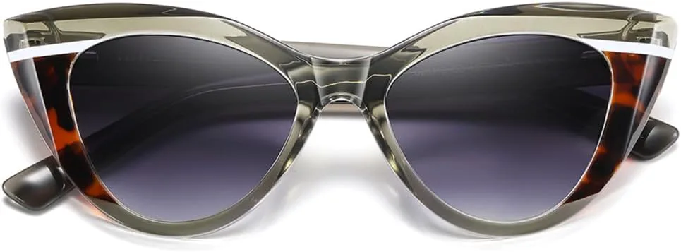 

Солнцезащитные очки «кошачий глаз» из ацетата, ретро-очки для женщин, поляризованные солнцезащитные очки для женщин, аксессуары для активного отдыха HDUBFY, Black