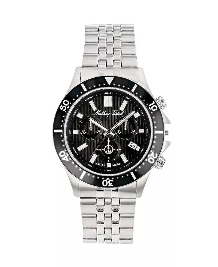 

Мужские часы Expedition Chronograph Collection с браслетом из нержавеющей стали, 43 мм Mathey-Tissot