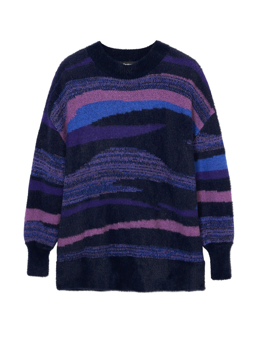

Тонкий вязаный свитер Desigual Sweater, цвет purple/pink
