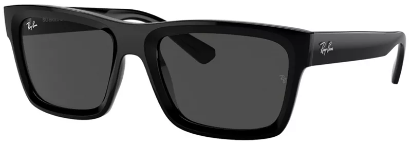 

Солнцезащитные очки Ray-Ban Warren на биологической основе, черный/темно-серый