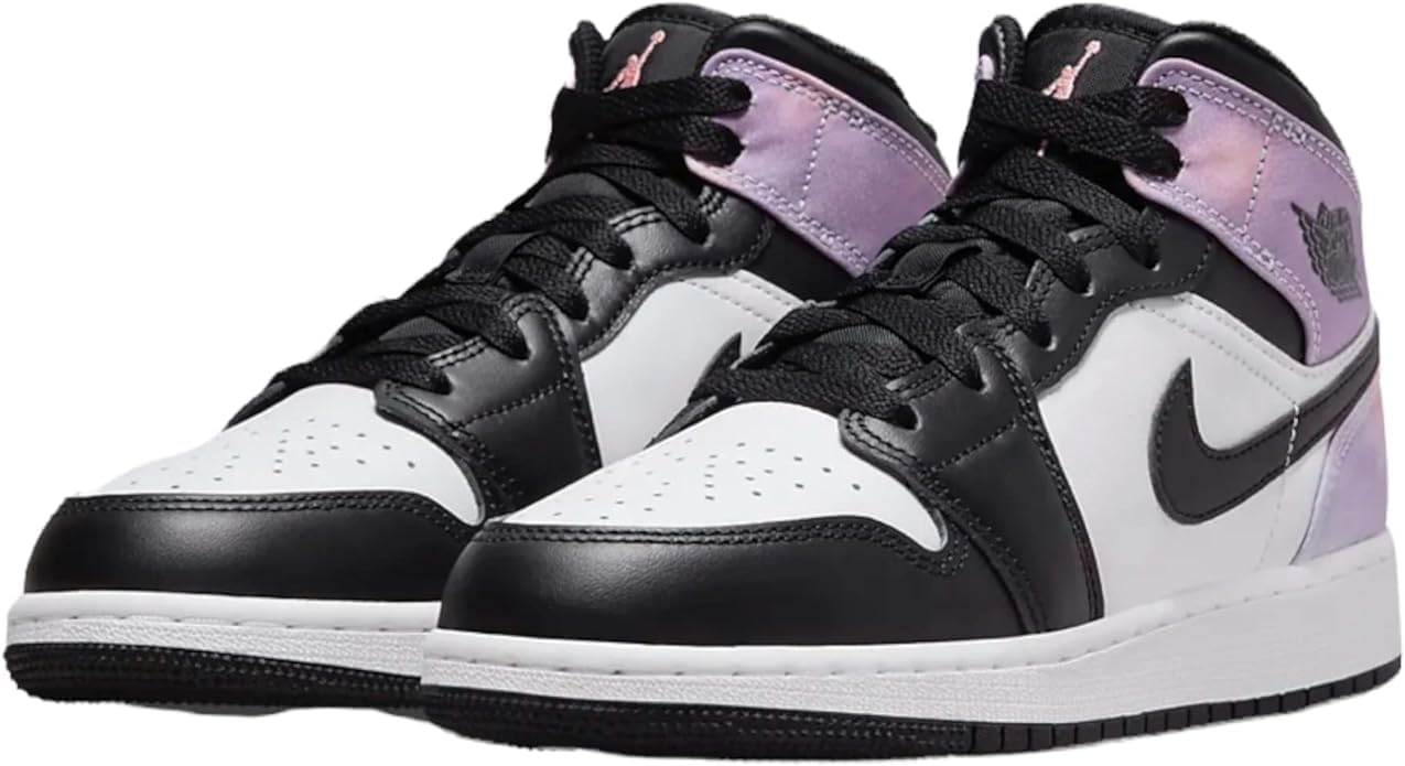 Детские кроссовки Nike Air Jordan 1 Mid, белый/черный — фото 3