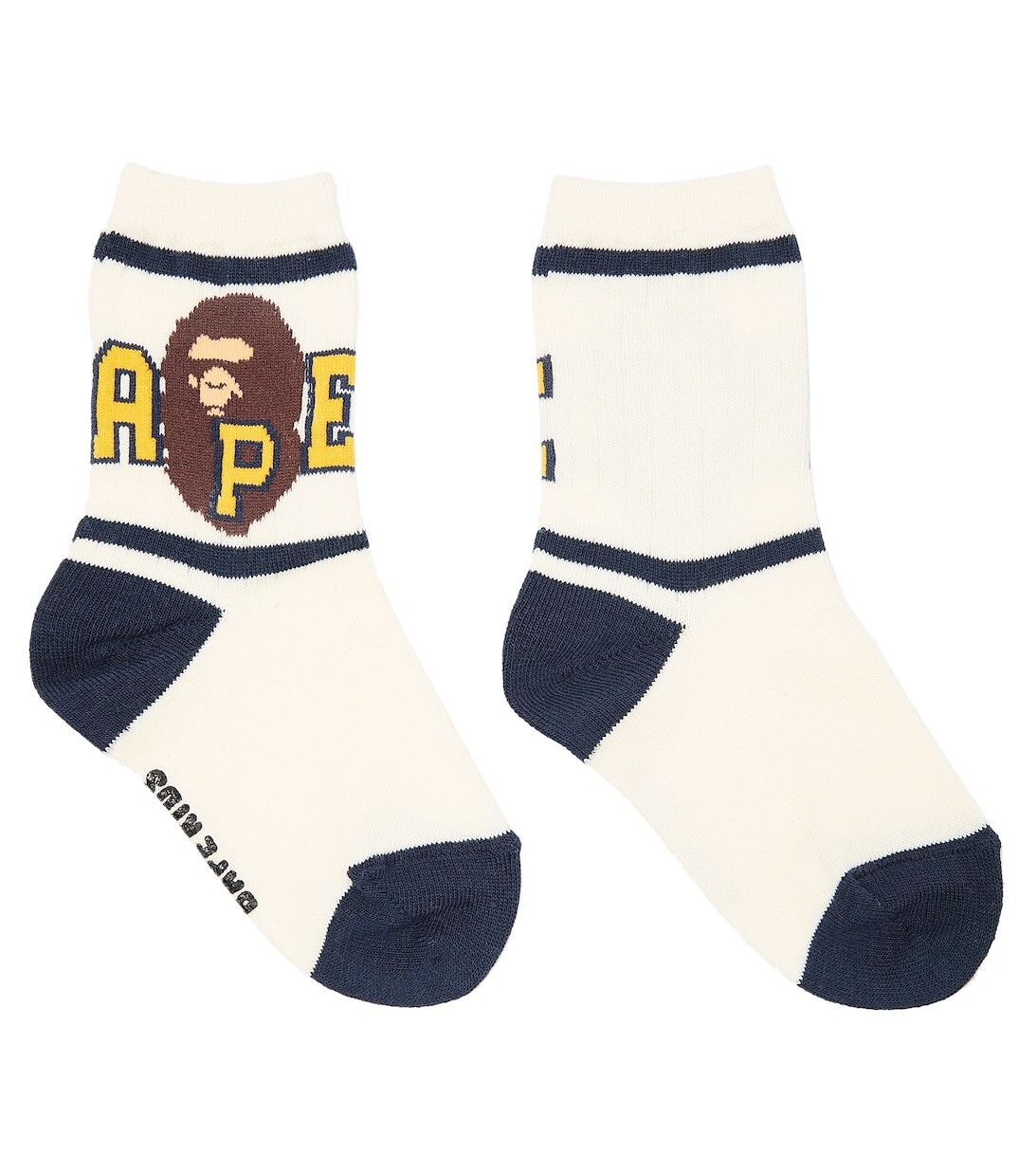 

Носки из смесового хлопка с принтом BAPE, белый