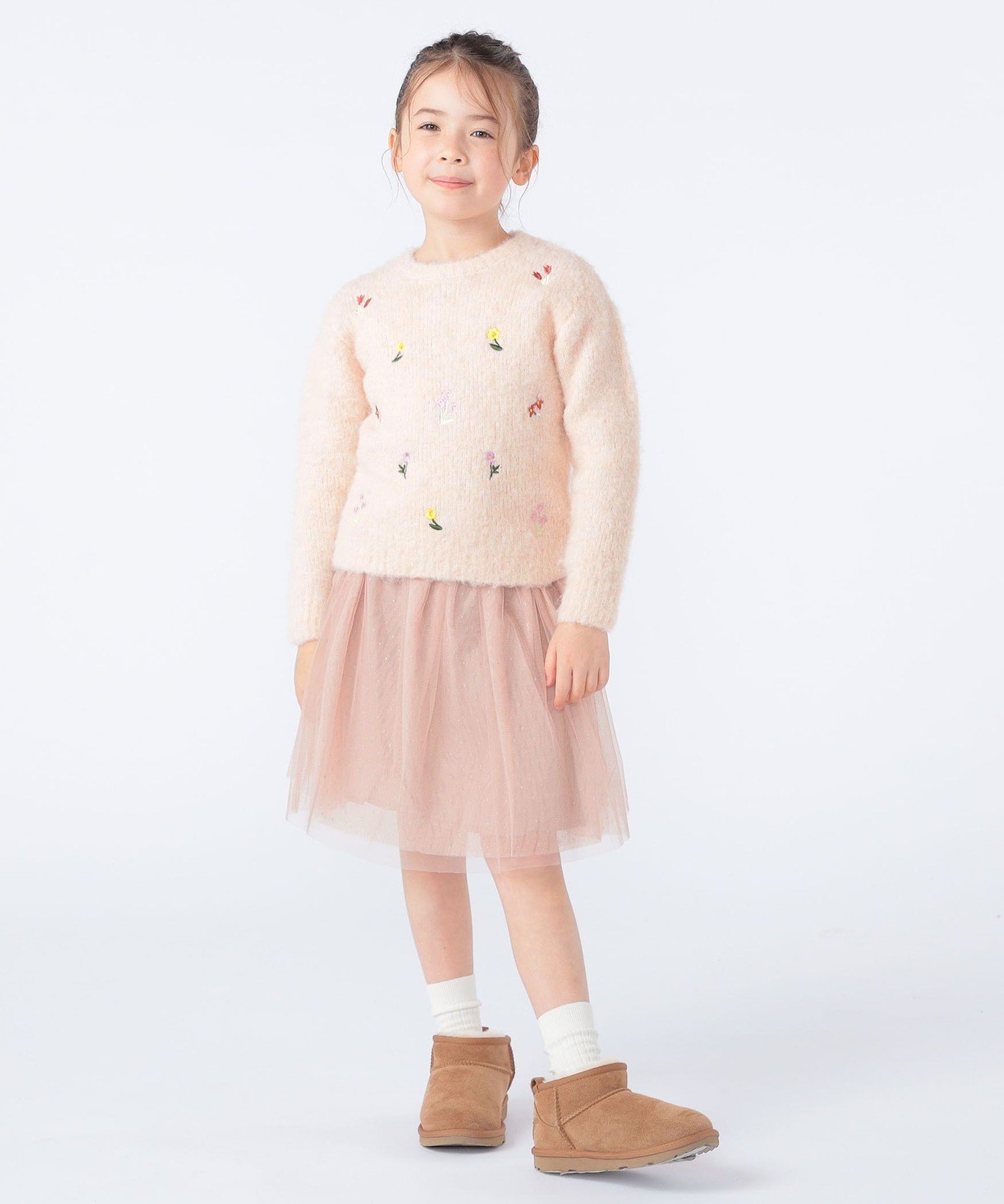 Детская юбка-трапеция: 100–130 см / Юбка из тюля SHIPS KIDS, Pink — фото 4