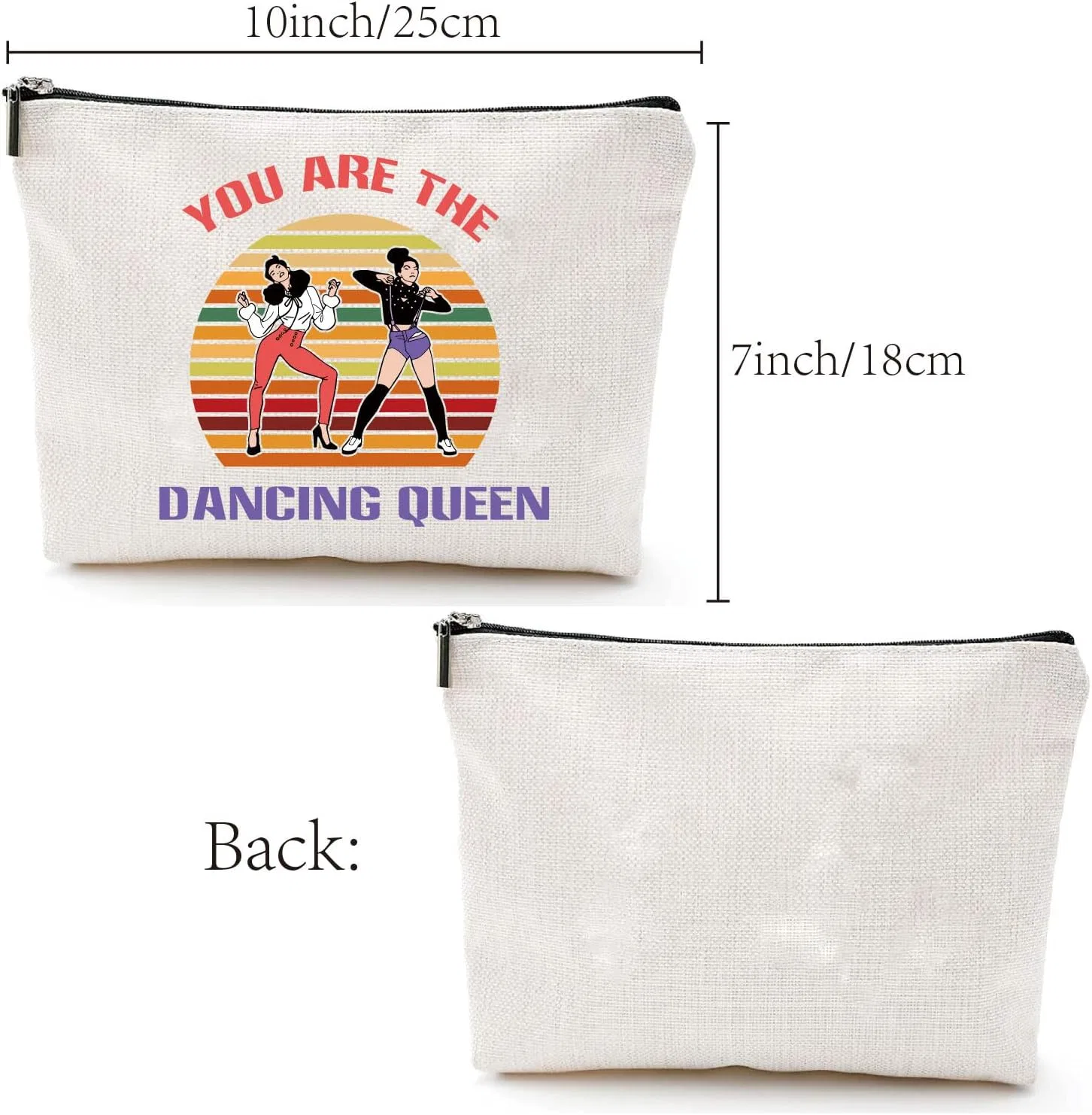Холщовая косметичка CREATCABIN Nurse Survival Kit Bag с принтом Creatcabin, Dance Queen — фото 2