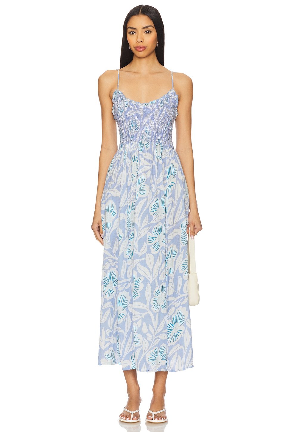 

Платье миди Sweet nothings от Free People, blue vista combo