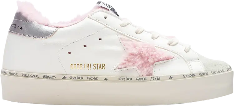 Кроссовки Golden Goose Wmns Hi Star 'White Ice Antique Pink', белый
