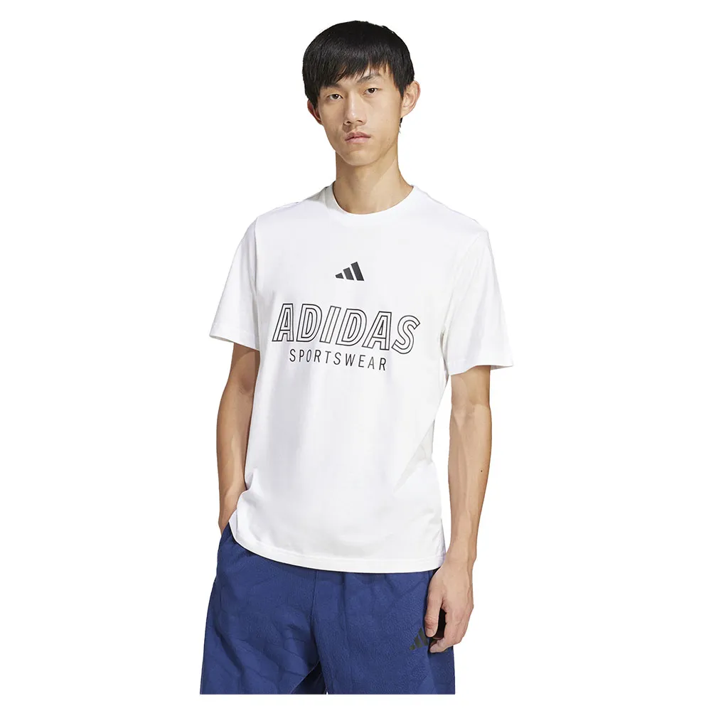 

Футболка с коротким рукавом adidas House Of Tiro Linear Graphic, белый
