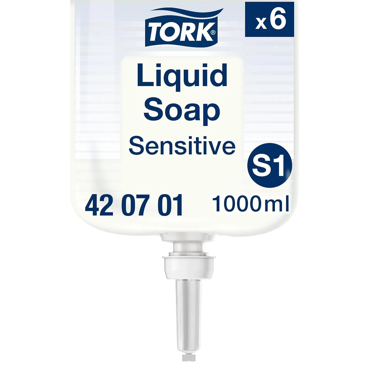 Жидкое мыло Tork Sensitive Hand S1, 6 x 1000 мл Tork
