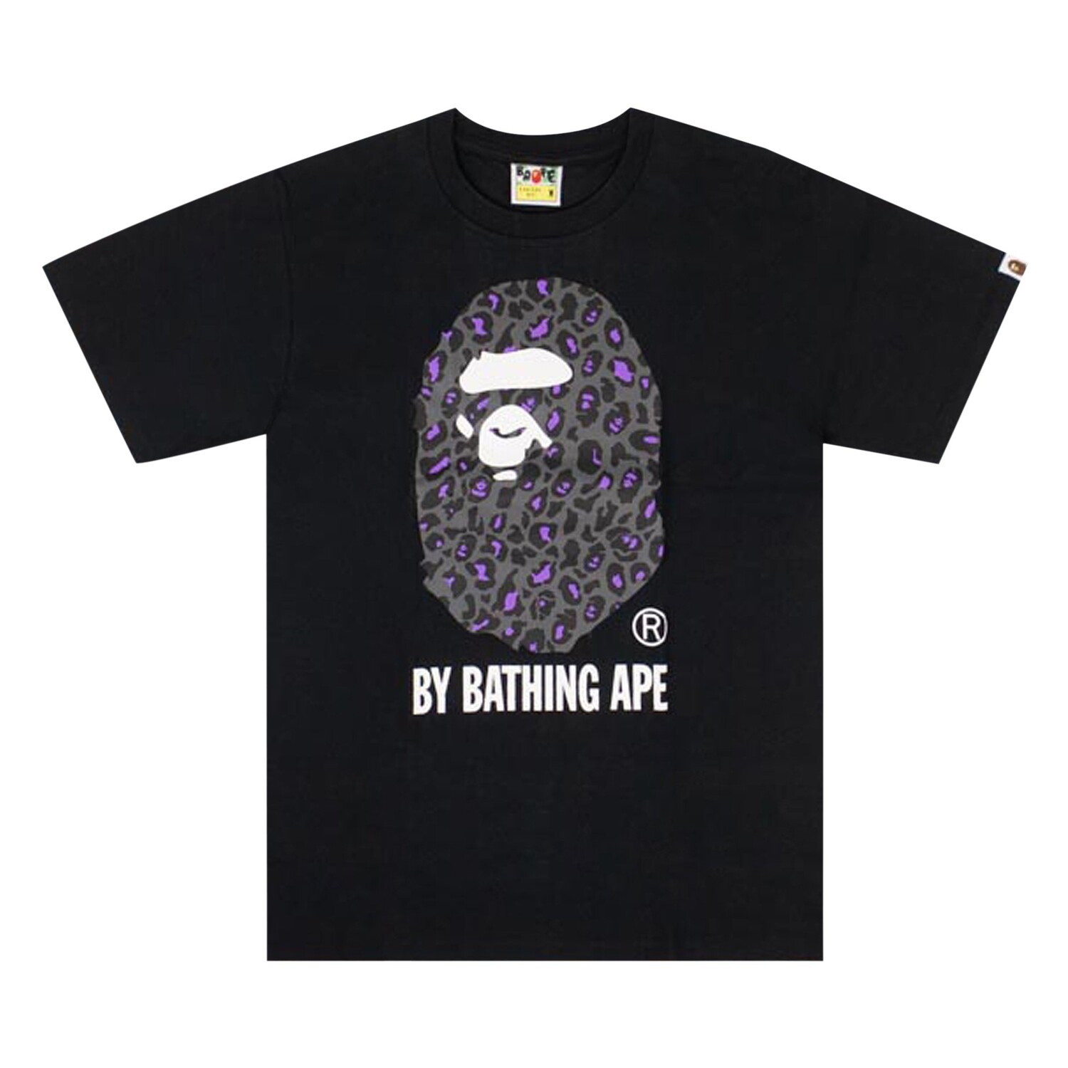 

Футболка BAPE Leopard Big Ape Head, черная