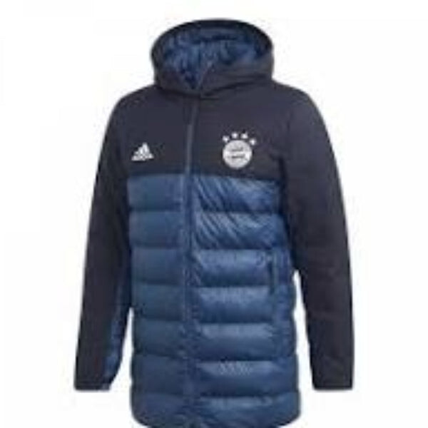 

Куртка fc bayern munich ssp padded hoodie jacket asia sizing Adidas, синий