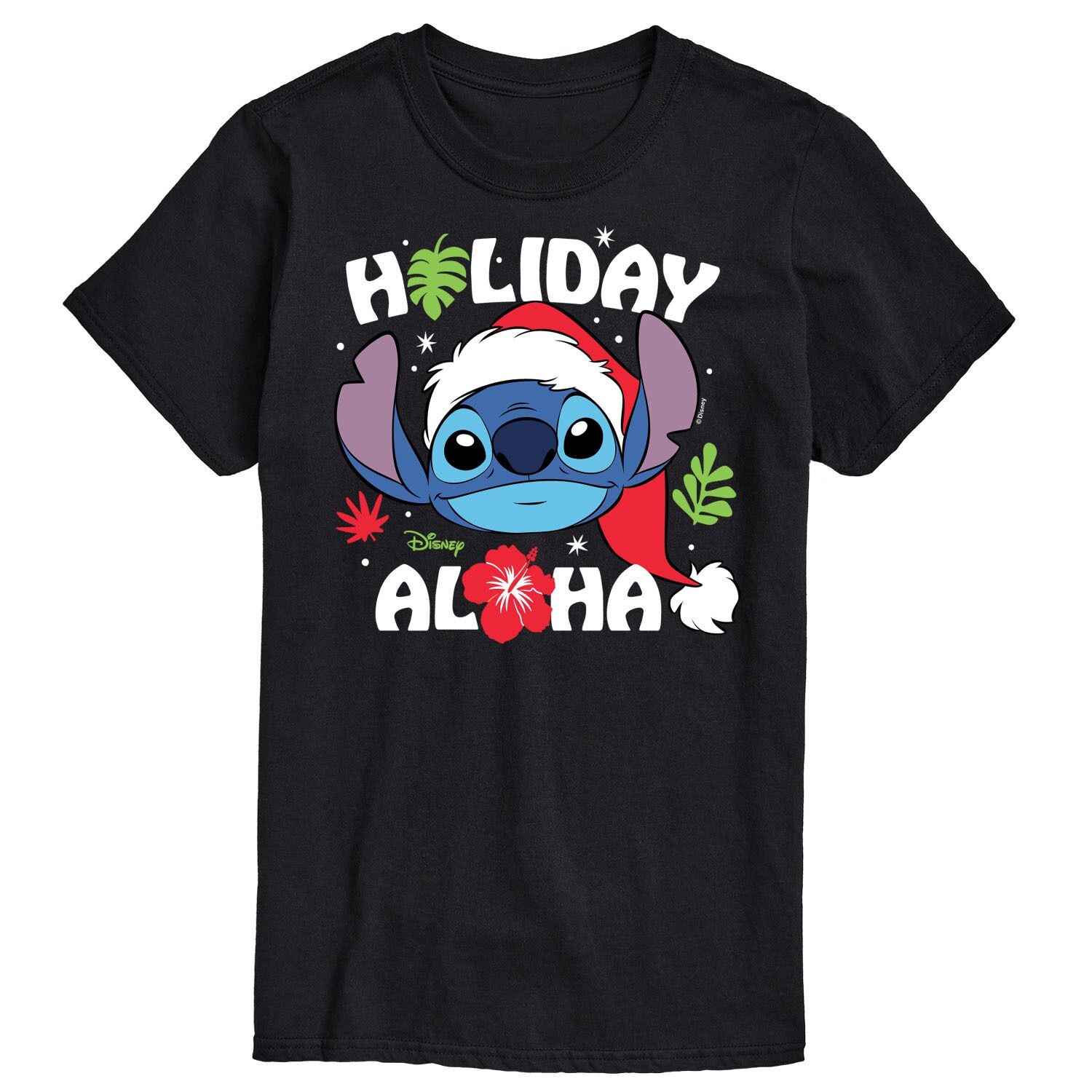 

Футболка 's Lilo & Stitch Big & Tall Holiday Aloha с рисунком Disney