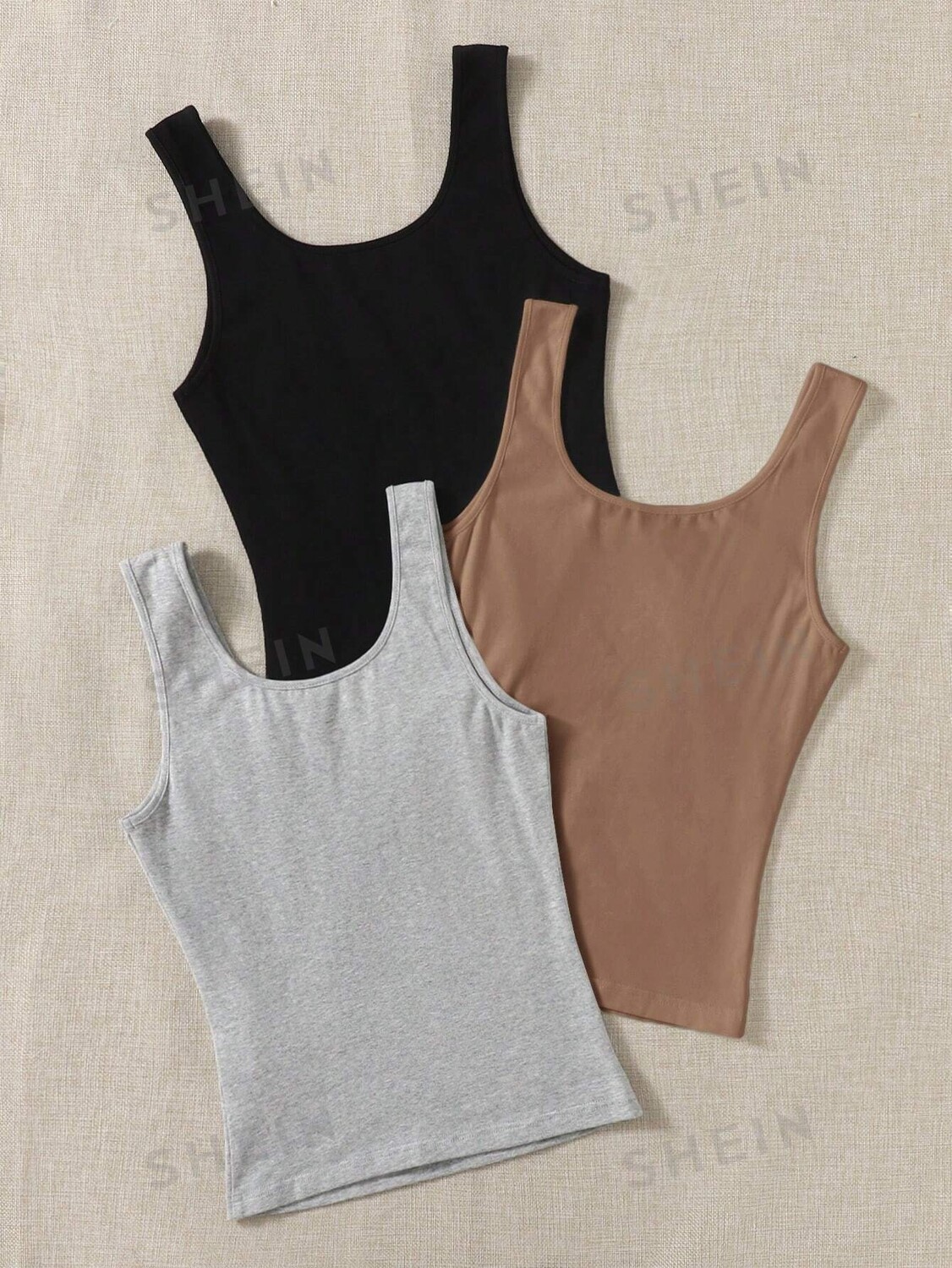 

Майка Shein Ezwear, 3 штуки