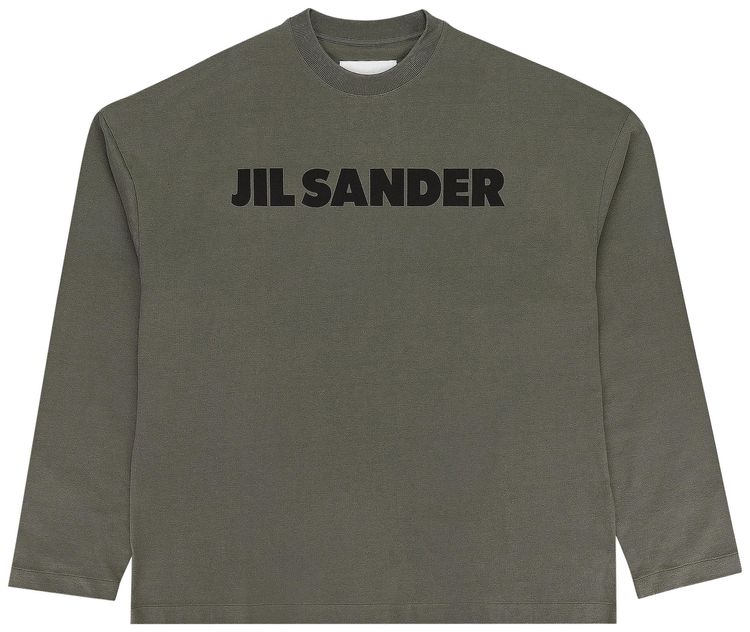 

Футболка Jil Sander Long-Sleeve Logo T-Shirt 'Olive', зеленый