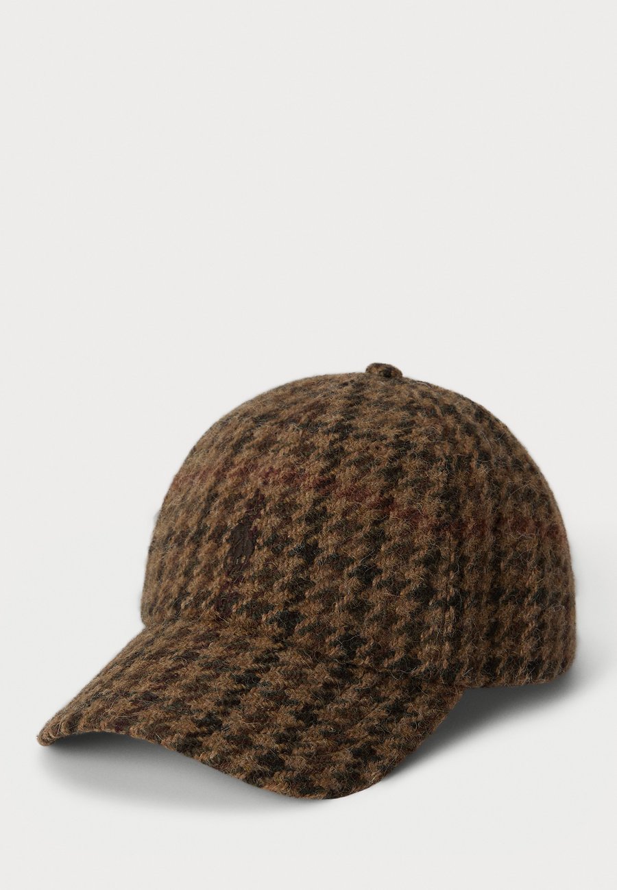 

Бейсболка Polo Ralph Lauren CHECKED WOOL TWEED BALL CAP, Wool Multi/Black