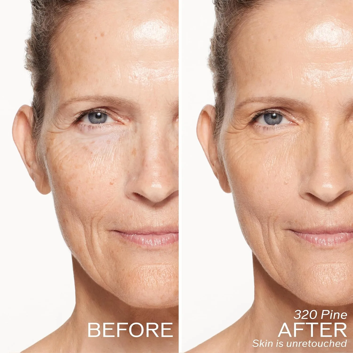 Shiseido RevitalEssence Skin Glow Foundation SPF 30, 320 Pine - тональный крем с наращиваемым средним покрытием, 24-часовая гидратация и 12-часовое ношение, устойчив к переносу, складкам и выцветанию, некомедогенный, для всех типов кожи — фото 3