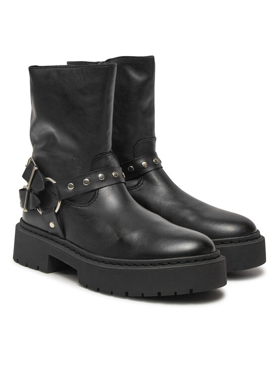Женские ботинки Steve Madden с декоративными деталями, черный — фото 3