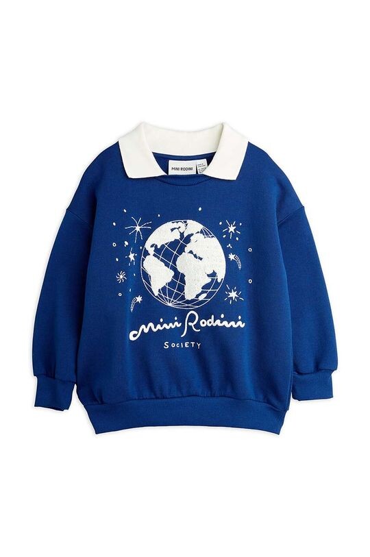 

Детская хлопковая толстовка Mini Rodini, темно-синий