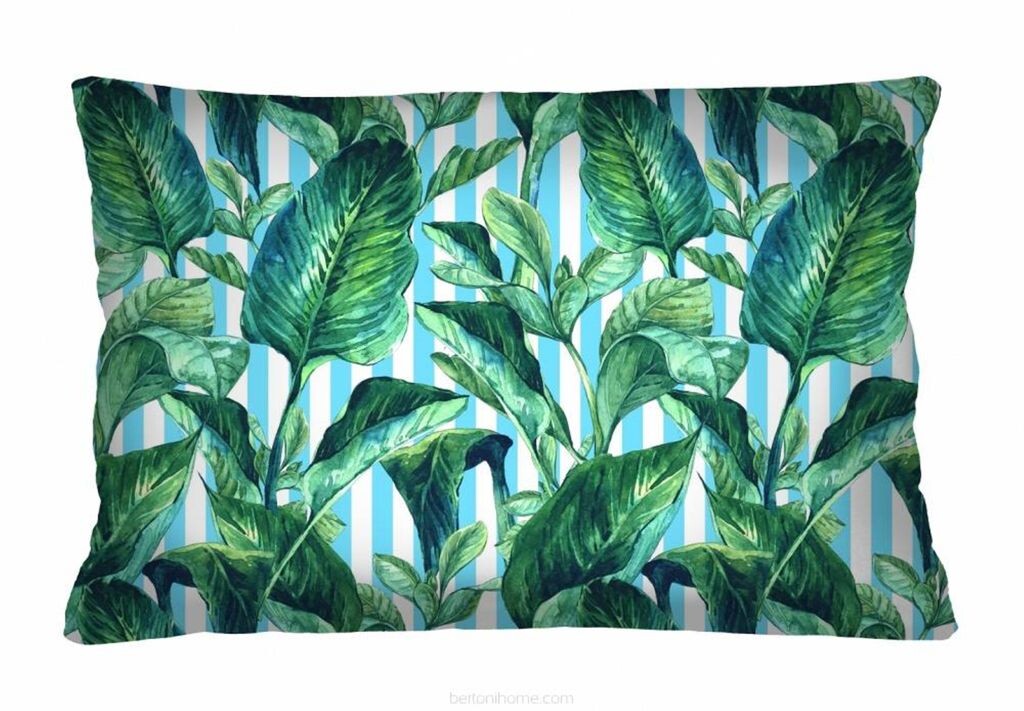 

ARCO DESIGN декоративная подушка "Stripe Palm" чехол из цветной ткани 40 х 60 см декоративная подушка с наполнителем декоративная подушка для гостиной спальни