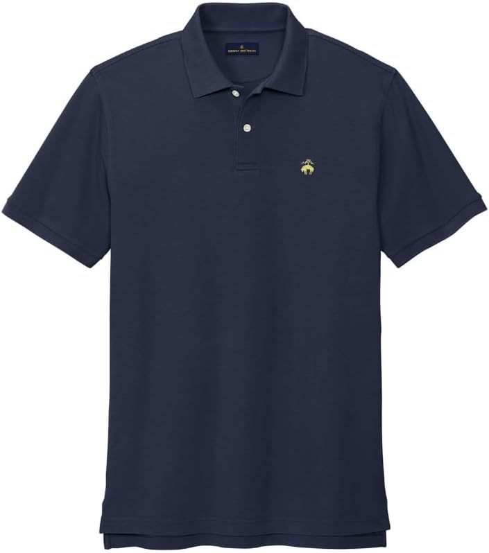 

Классическая рубашка поло Brooks Brothers из хлопка пима, синяя, размер L