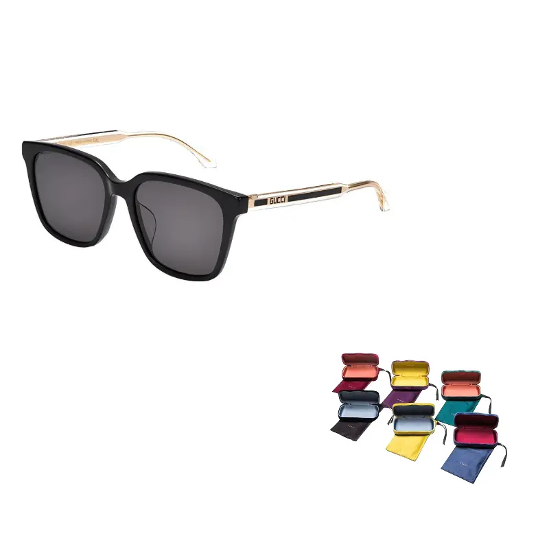 

Gucci Солнцезащитные очки в квадратной оправе, унисекс, черные