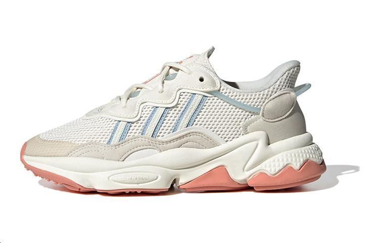 

Ozweego J устойчивые к истиранию низкие детские повседневные кроссовки Adidas Originals, экрю