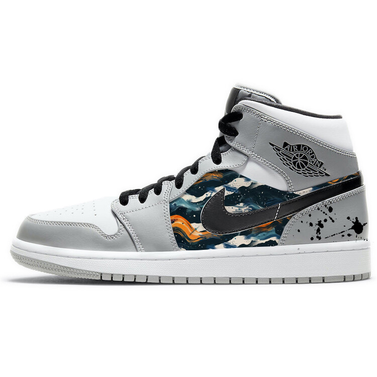 

Баскетбольные кроссовки Air 1 Vintage Men Mid-Top Grey/White Jordan