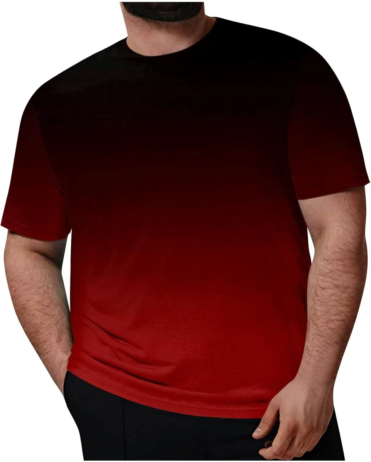 

Мужская футболка RTRDE с градиентом, Casual, размеры-7XL